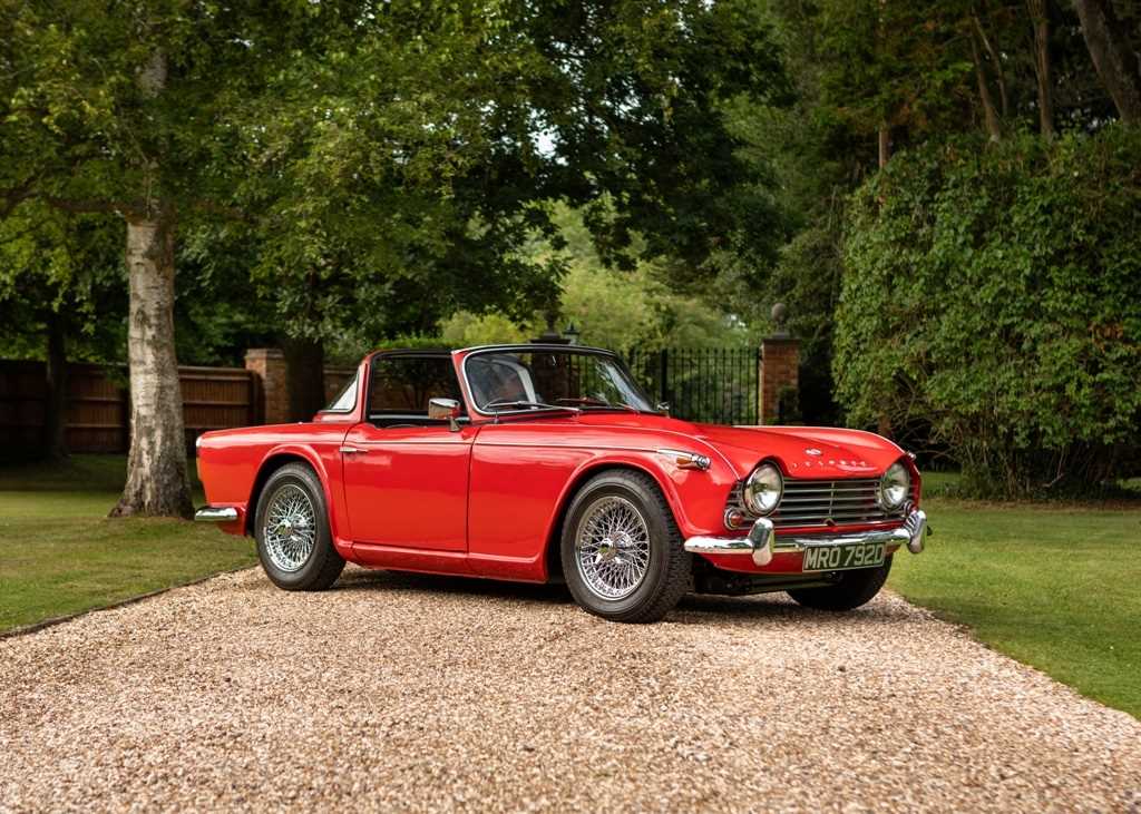 Lot 150 - 1966 Triumph  TR4A IRS (Surrey Top)