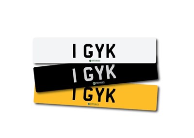 Lot 102 - Number Plate