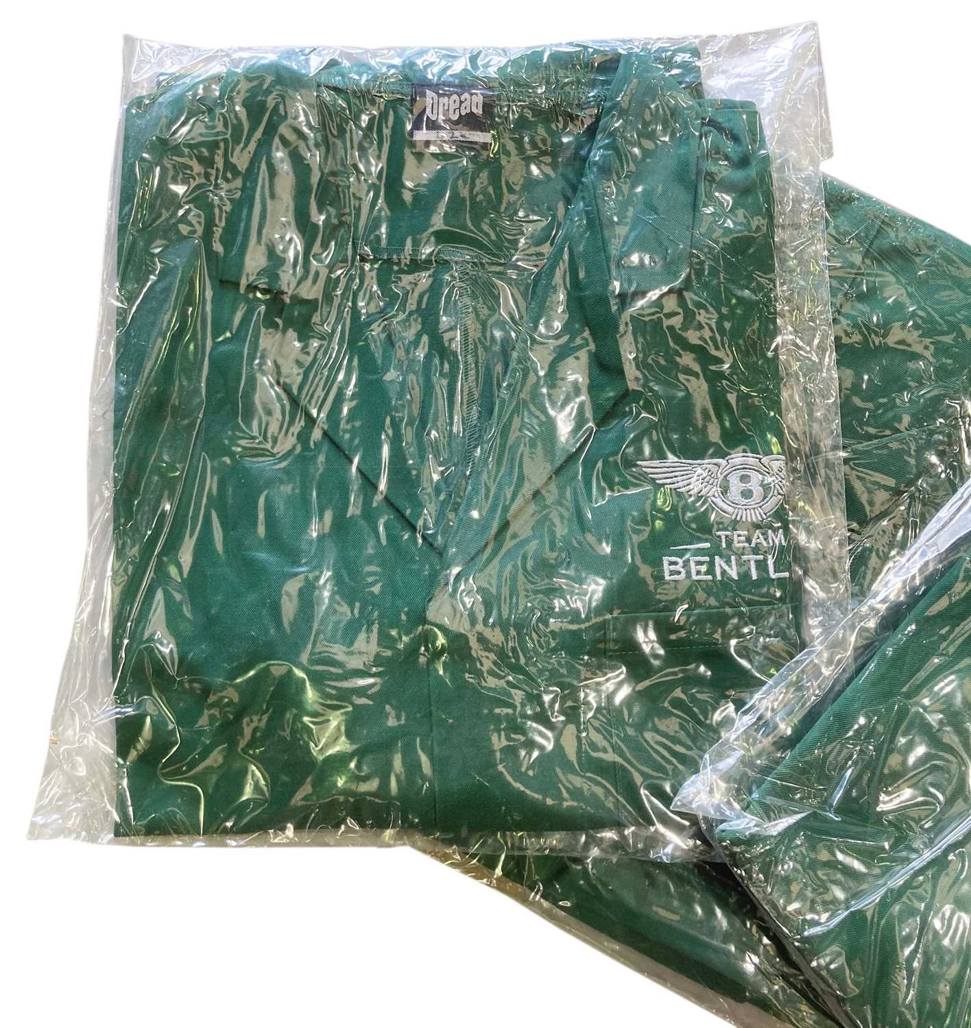 Lot 68 - 10 Team Bentley green workshop overall/jackets