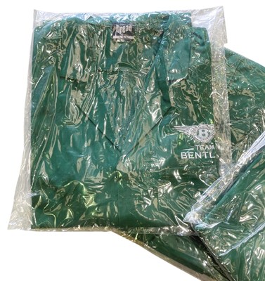 Lot 68 - 10 Team Bentley green workshop overall/jackets