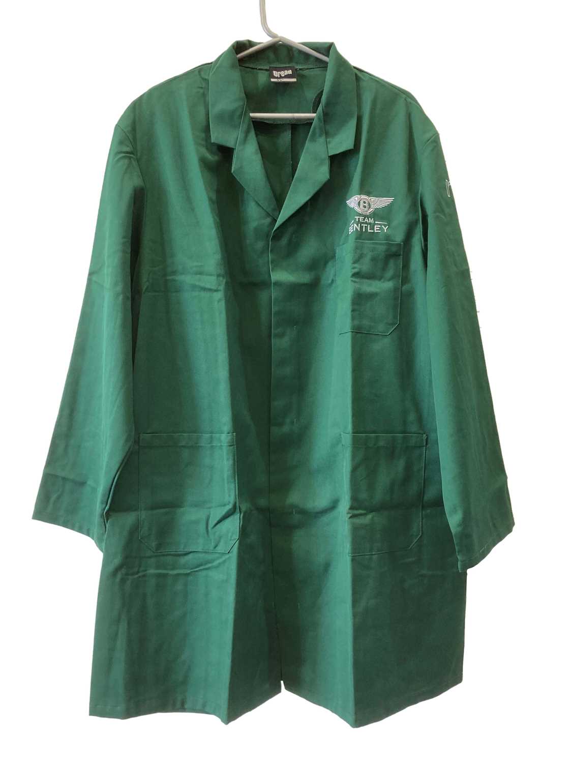 Lot 69 - 10 Team Bentley green workshop overall/jackets