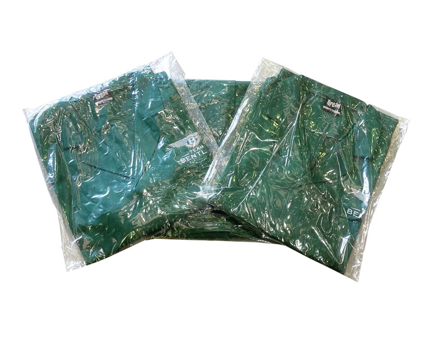 Lot 70 - 10 Team Bentley green workshop overall/jackets