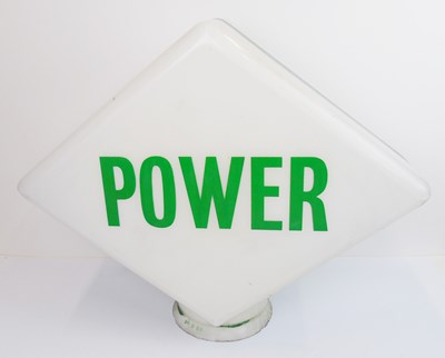 Lot 9 - A REGENT SUPREME petrol globe and a POWER petrol globe