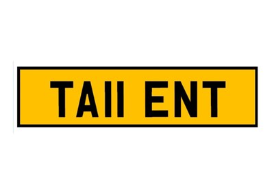 Lot 22 - Personal registration TA11 ENT