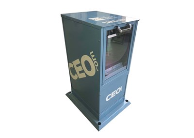 Lot 96 - A modern newspaper/ magazine dispenser.