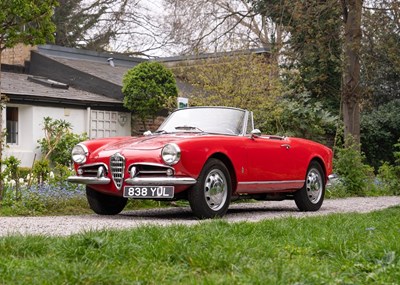 Lot 166 - 1960 Alfa Romeo Giulietta Spider by Pininfarina