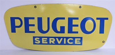 Lot 49 - A hand-painted oil on wood advertising sign for BP oil, showing a 1930s style racing car