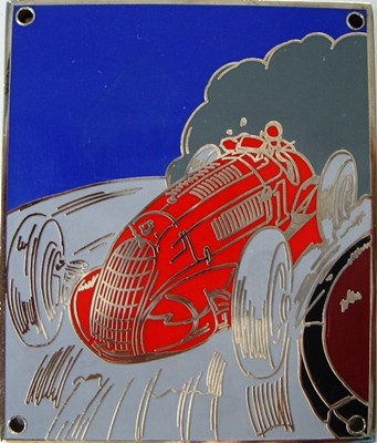 Lot 22 - Alfa Romeo enamele badge