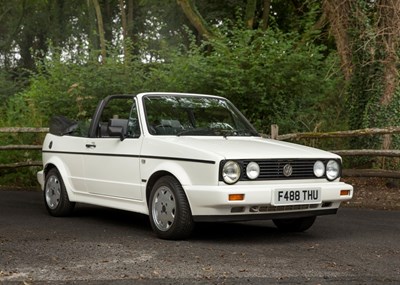 Lot 113 - 1989 Volkswagen Golf Cabriolet