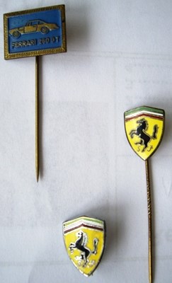 Lot 44 - Three 1960’s Ferrari lapel badges