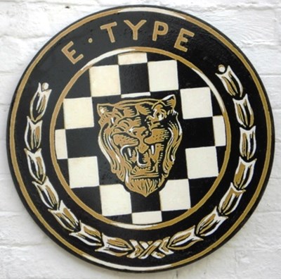 Lot 77 - Jaguar E-type wall plaque