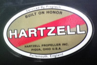 Lot 9 - A used aircraft half propeller by Hartzell of Ohio